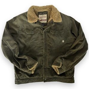 BRAND NEW ABERCROMBIE & FITCH CORDUROY FAUX FUR LINED SIZE (L)